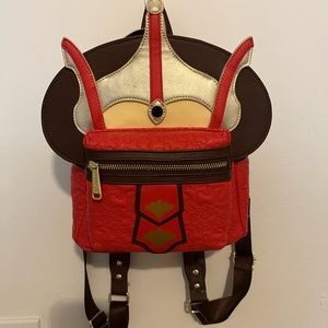 queen padme amidala loungefly mini backpack worn once
